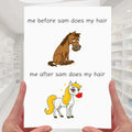 Hairdresser Card personalised