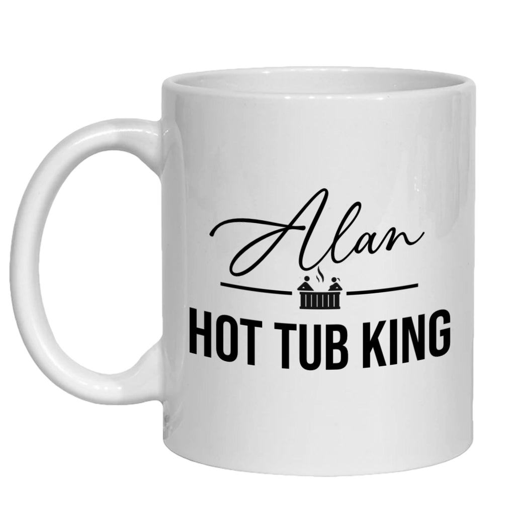 Personalised Mug Hot Tub King Queen - Party Hotel Sauna