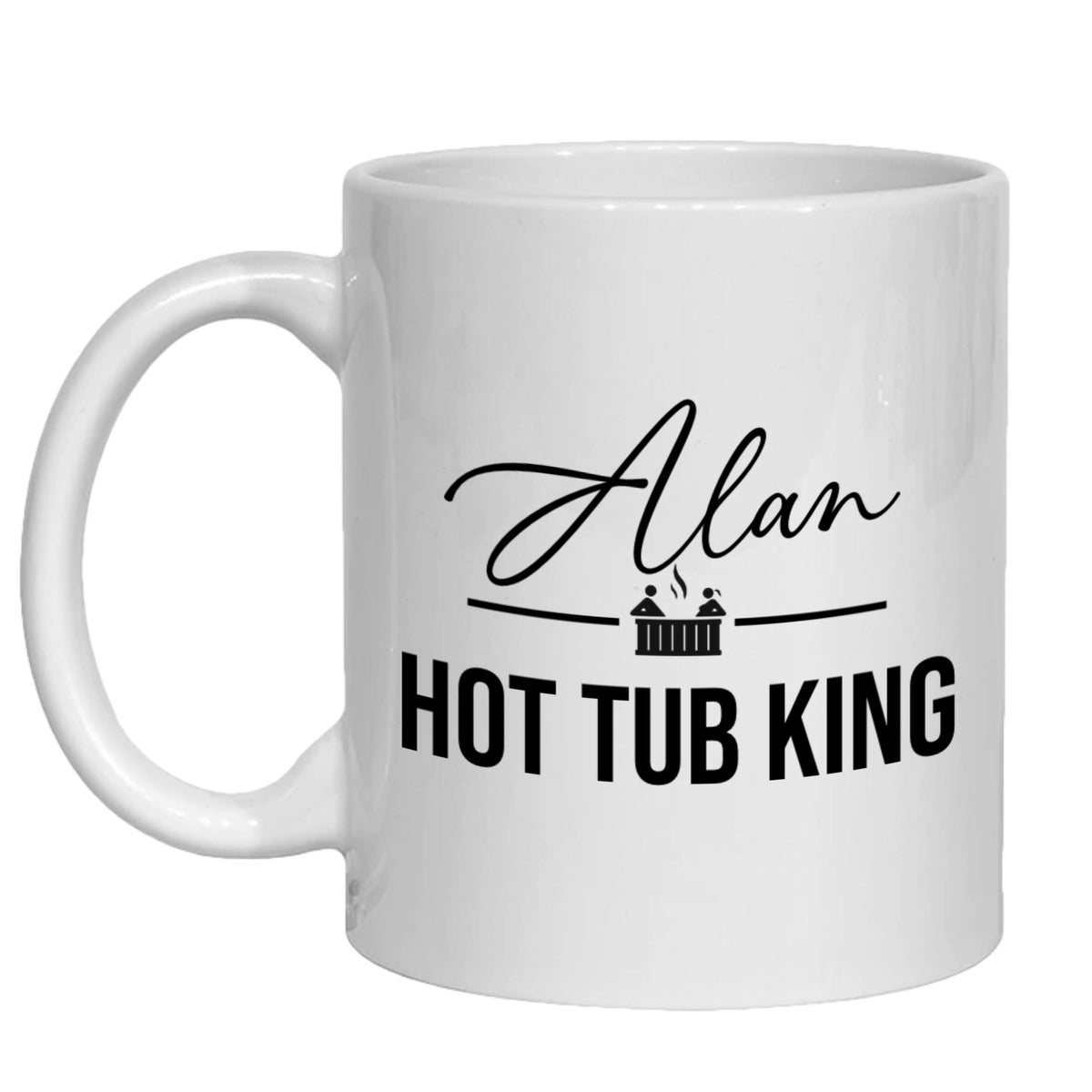 Personalised Mug Hot Tub King Queen - Party Hotel Sauna