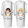 Personalised Aesthetician Wine Gift Bag Botox Injectables Lip Filler Nurse