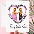 Strawberry Blonde Bestie Card, Ginger Redhead Friendship Gift