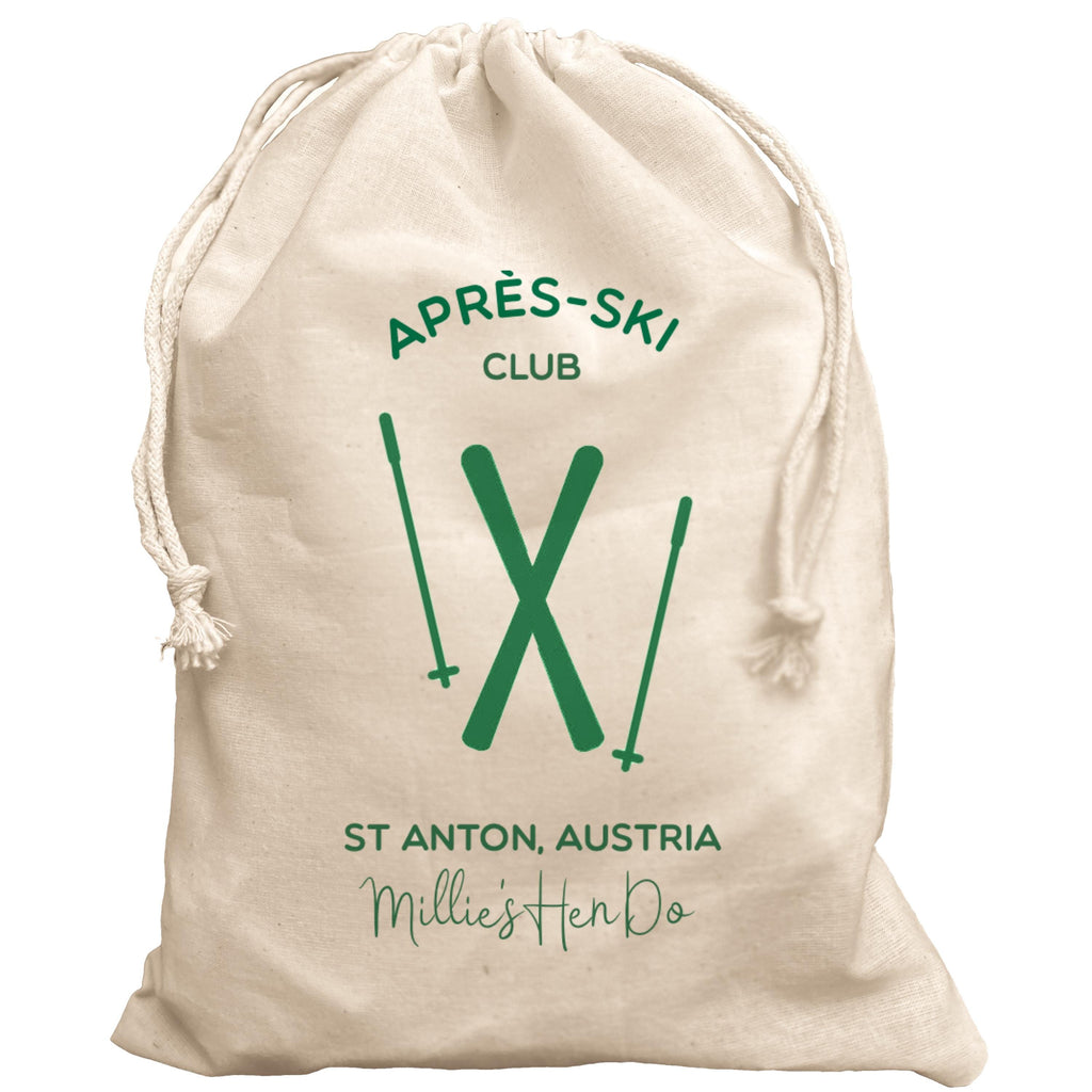 Apres-Ski Club Personalised bag gift Skiing Gift Pouch