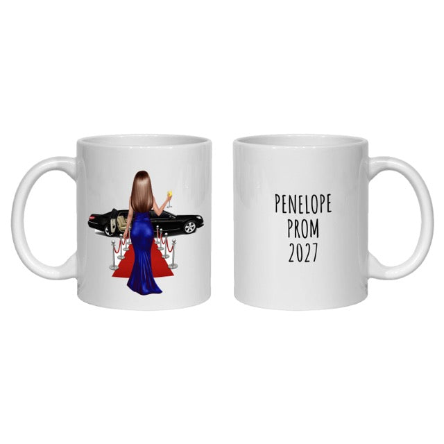 Prom Mug Gift Personalised for girl, high school formal