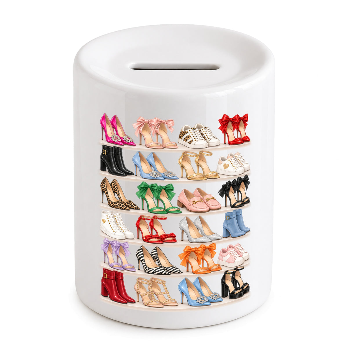 Personalised Shoe Fund Money Box Gift for Her