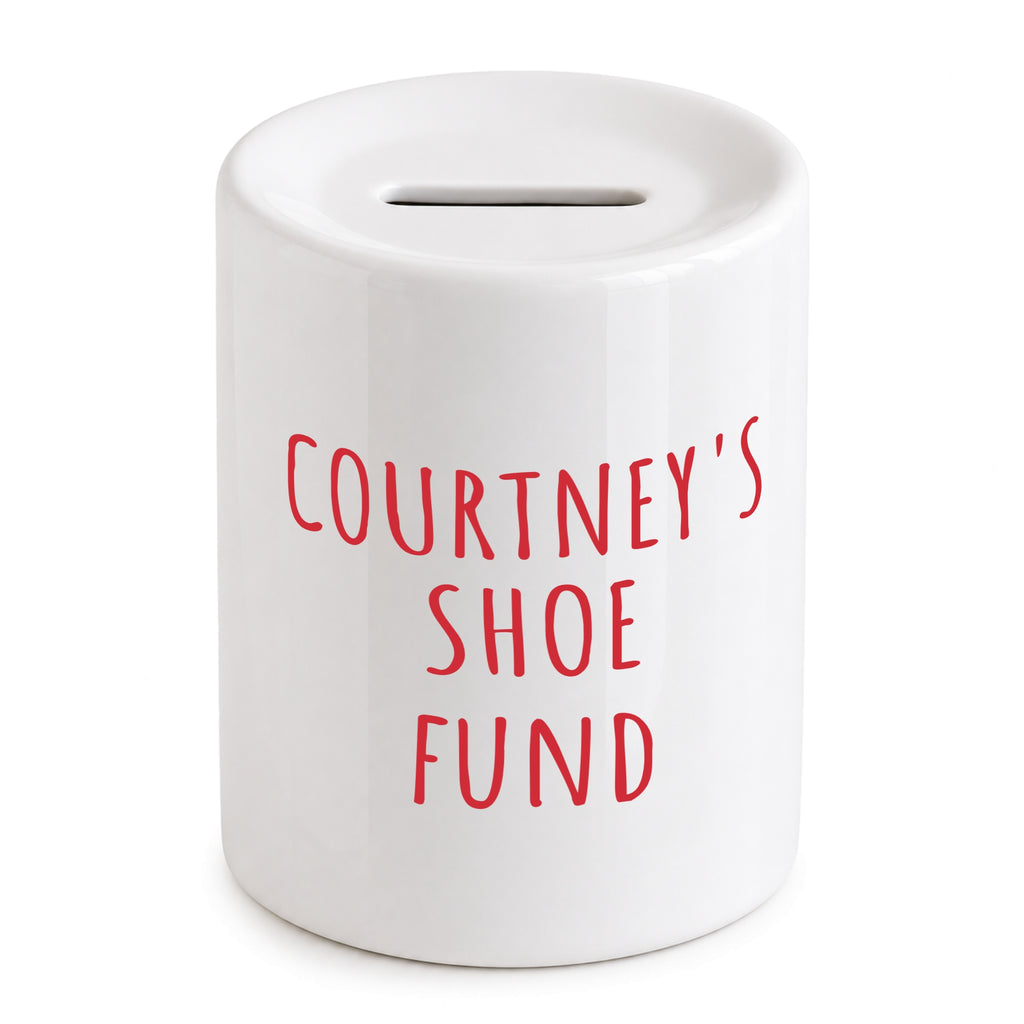 Personalised Shoe Fund Money Box Gift for Her
