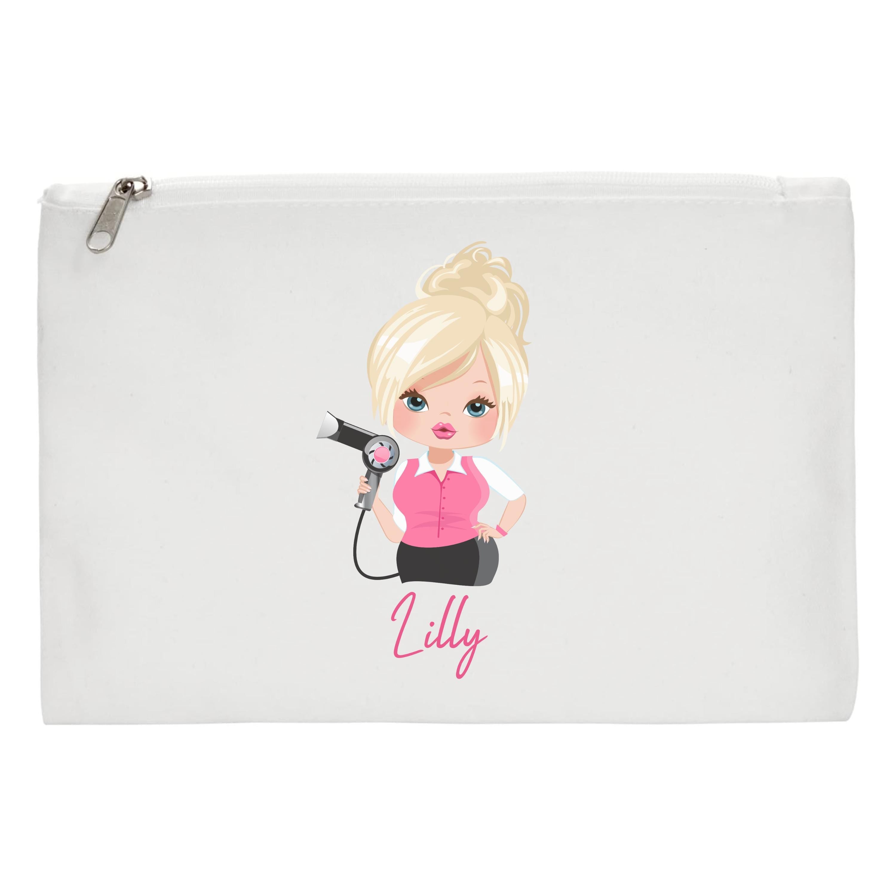 Hairdresser Bag Personalised hairbands hairgrips hair stylist clips gift cosmetics