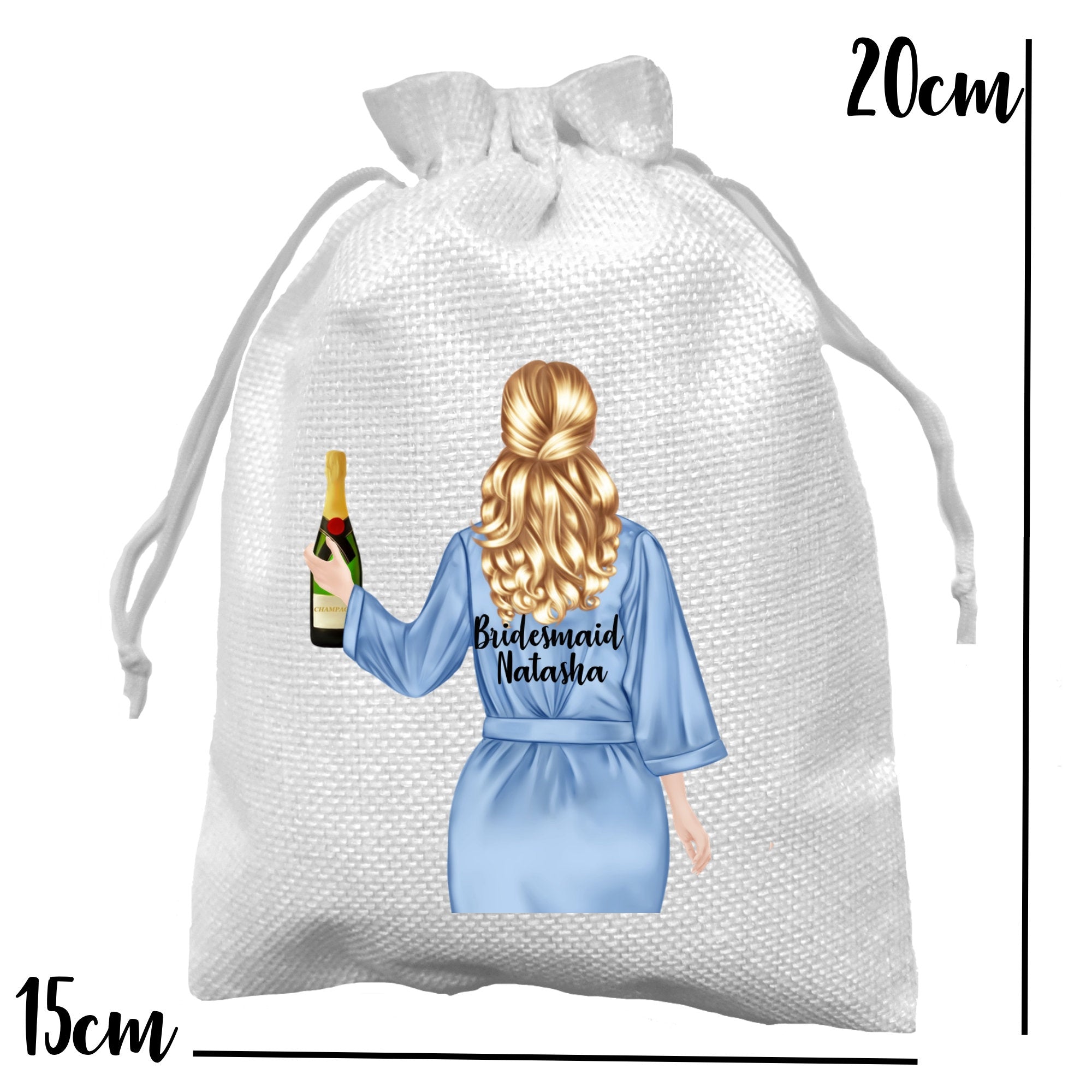 Bag for Wedding Personalised Bride Bridesmaid Pouch Maid of Honour