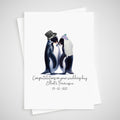 Penguin Wedding Card Personalised Bride & Groom