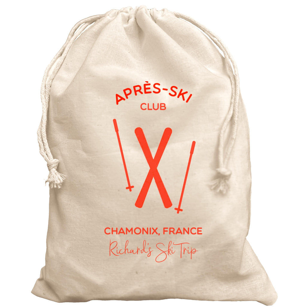 Apres-Ski Club Personalised bag gift Skiing Gift Pouch