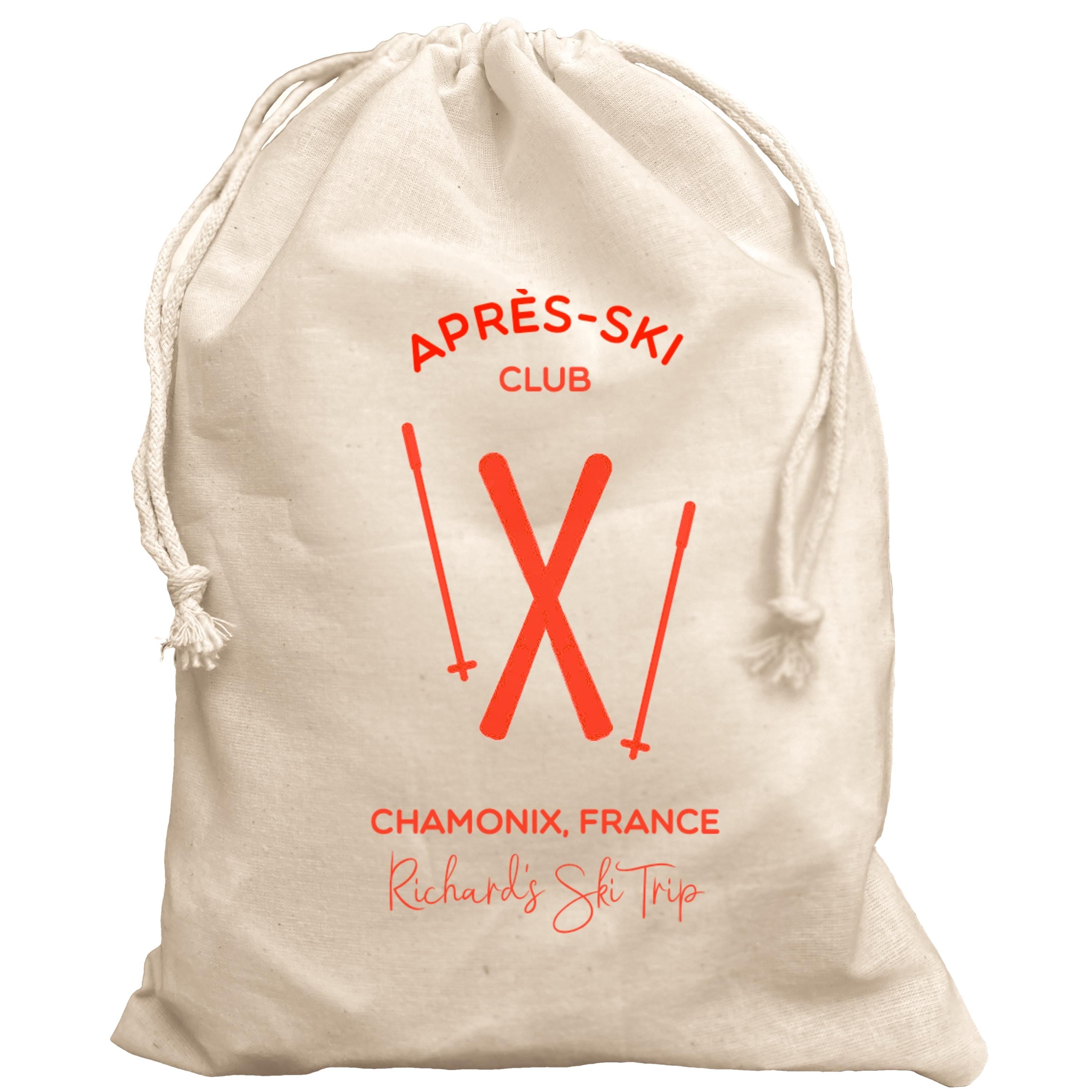 Apres-Ski Club Personalised bag gift Skiing Gift Pouch