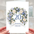 Happy 20th Anniversary Card - Personalised China Wedding 20 years