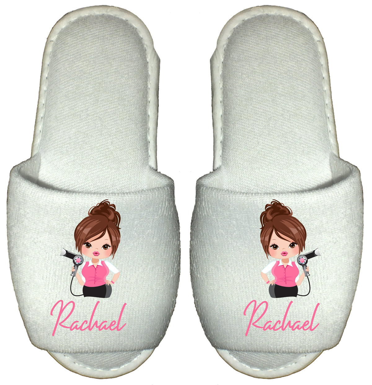 Personalised Hairdresser Spa Slippers Gift for stylist, salon