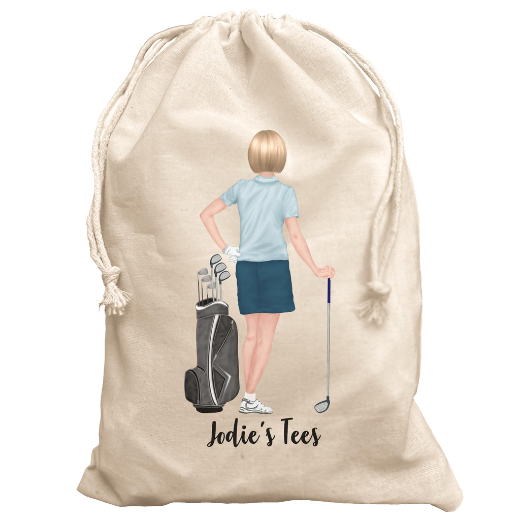 Personalised Tee Bag for Golfer Golf gift for her Lady Captain