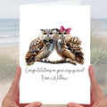 Owl Engagement Card Personalised