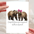 Bear Engagement Card Personalised