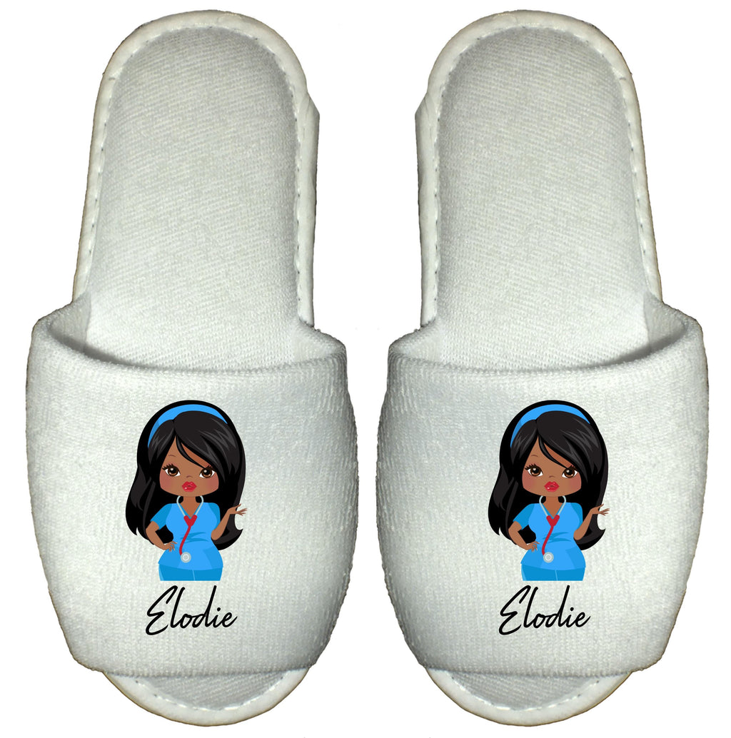Nurse Spa Slippers Personalised  gift for nurse carer midwife healthcare worker