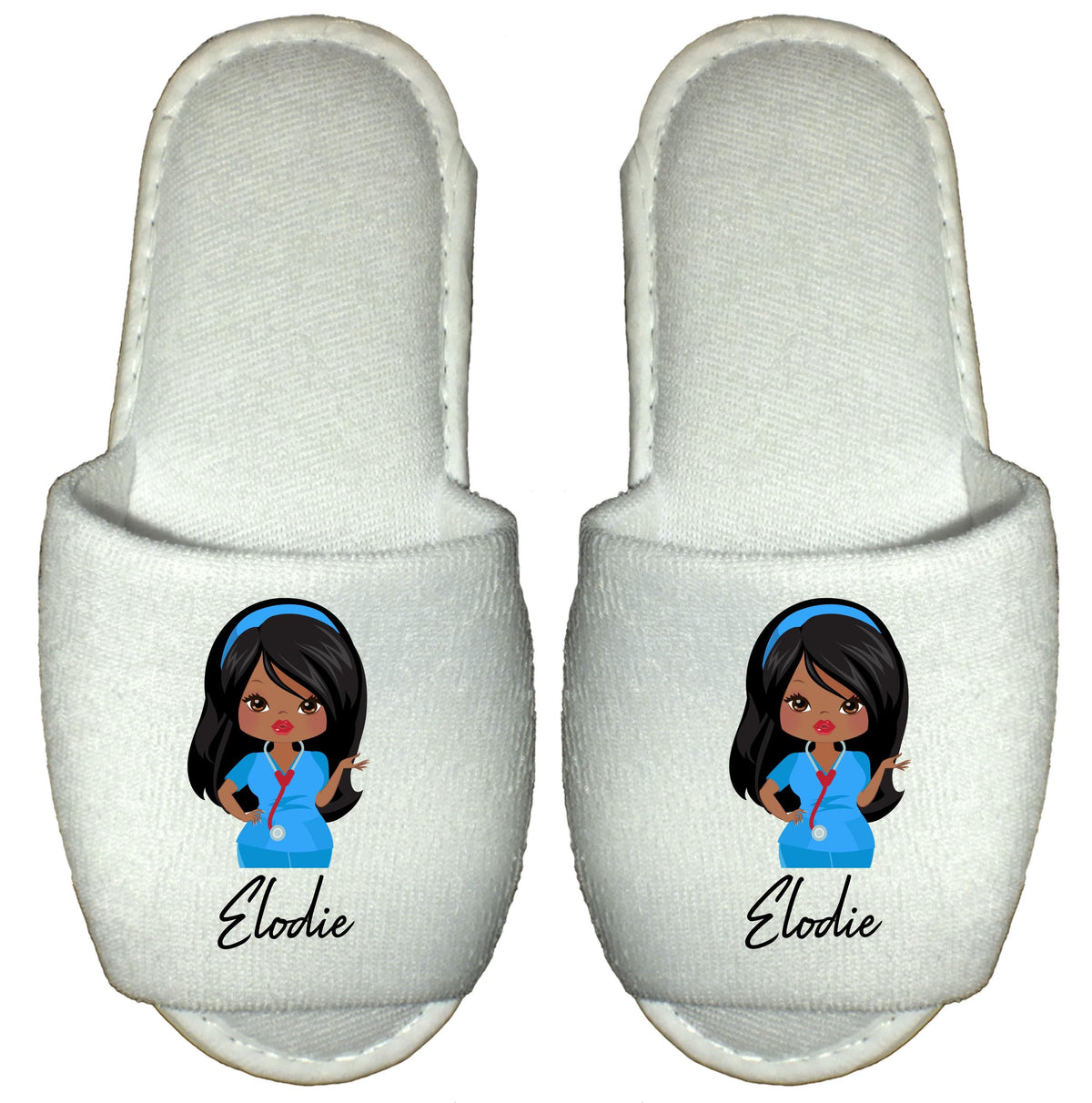 Nurse Spa Slippers Personalised  gift for nurse carer midwife healthcare worker