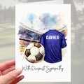 Football Sympathy Card Chelsea Everton Rangers Grief Mourning Soccer