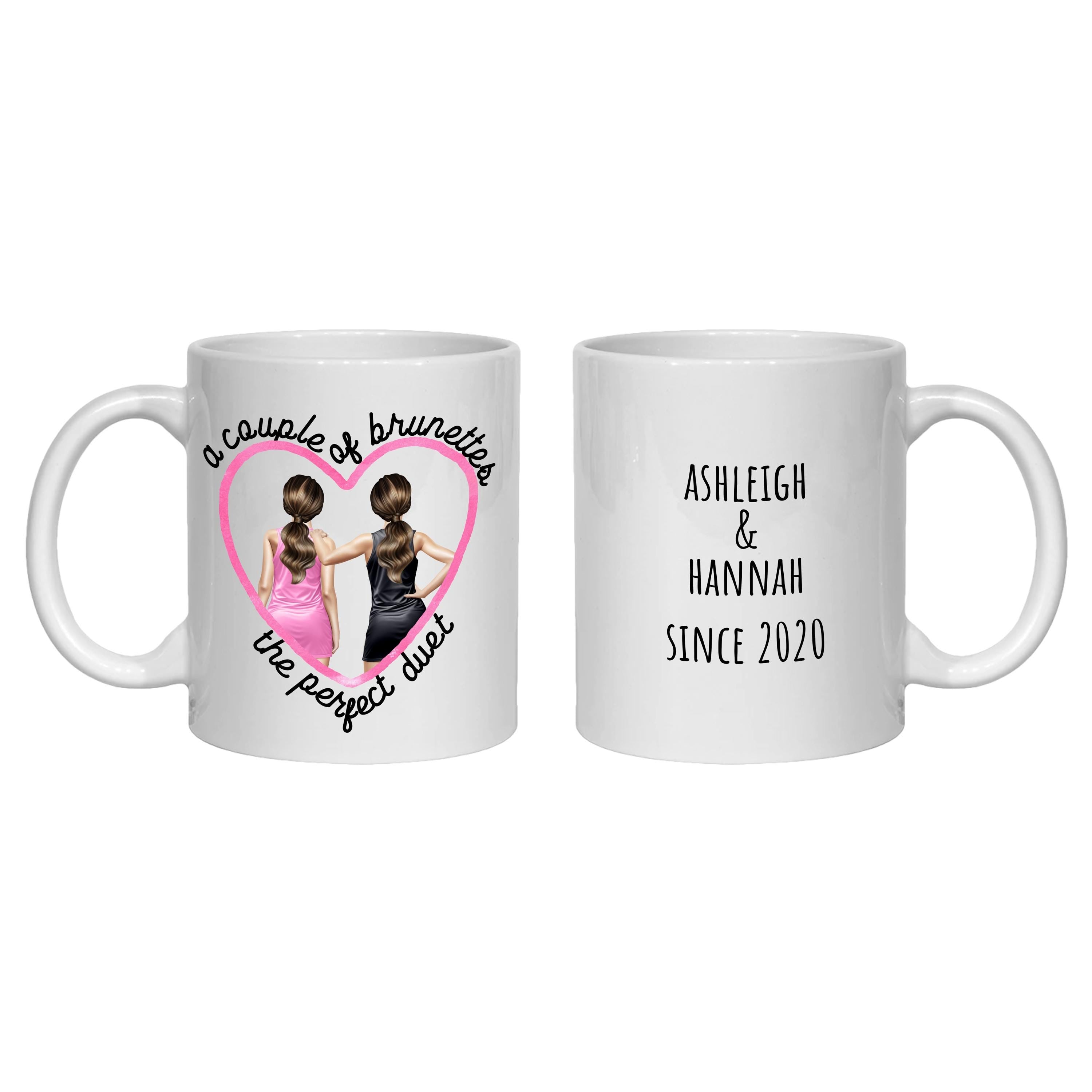 Personalised  Strawberry Blonde Friends Mug friendship gift BFF Bestie Unbreakable Bond ginger red head