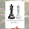 Chess Engagement Card Personalised Board Game