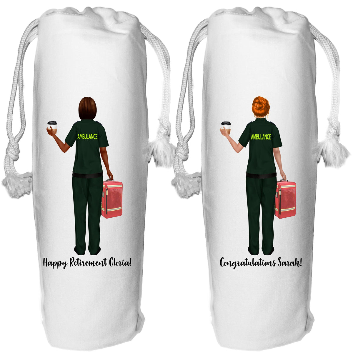 Paramedic Wine Bag Personalised thank you gift
