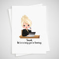 Leaving Card for co-worker Personalised Office Colleague Sorry your leaving