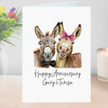 Donkey Anniversary Card Personalised