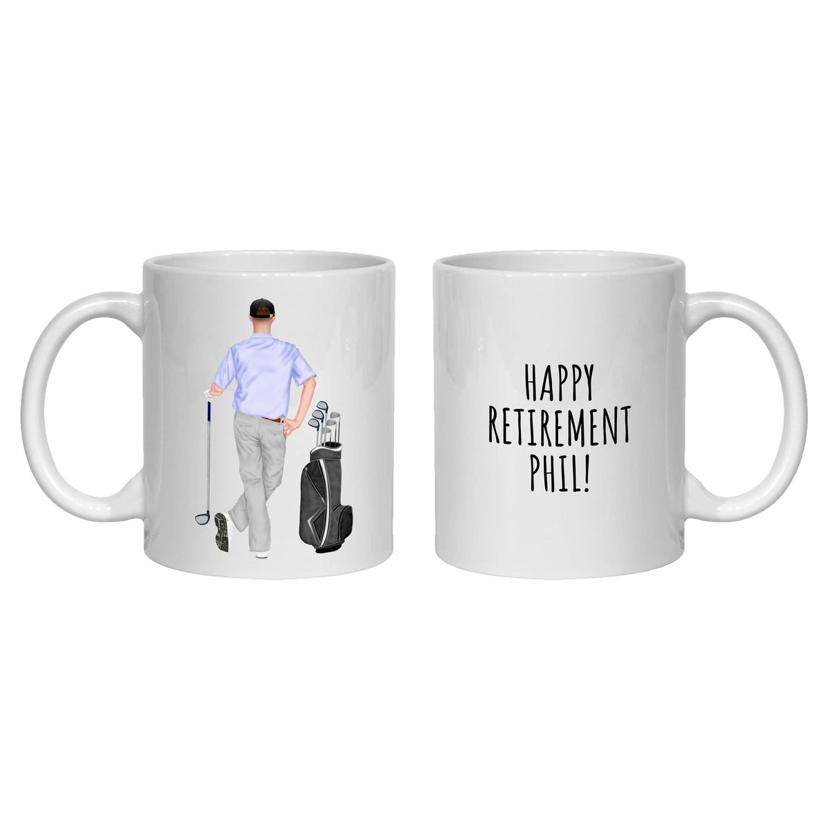 Golf Mug Personalised Retirement Gift for man