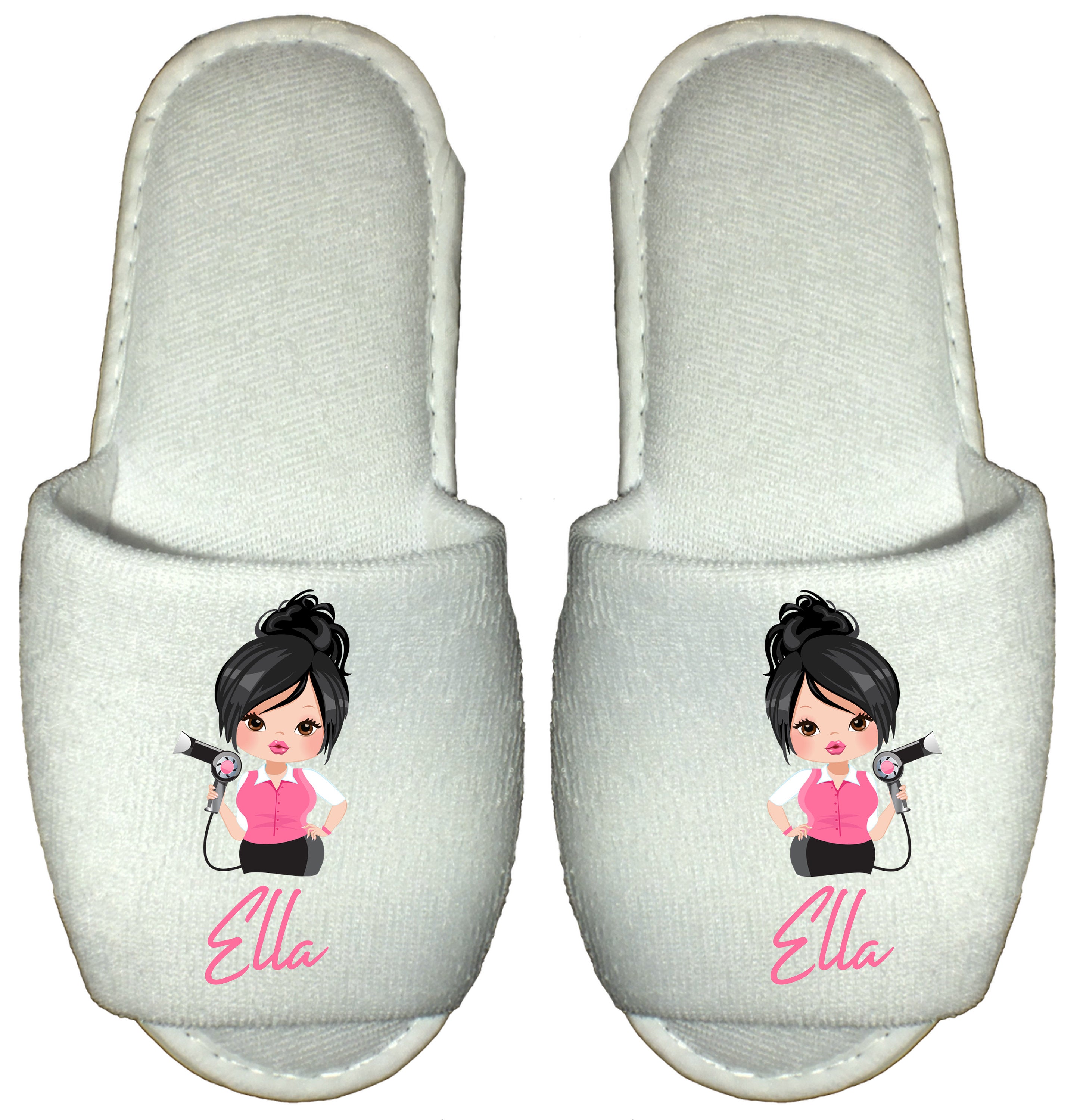 Personalised Hairdresser Spa Slippers Gift for stylist, salon