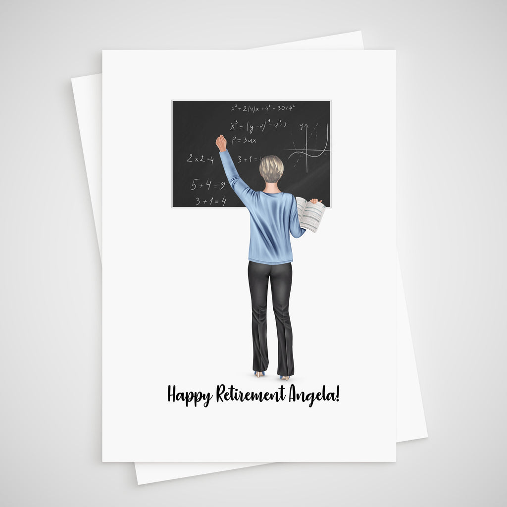 Teacher Retirement Card Personalised School Teaching Assistant