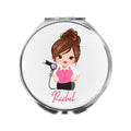 Hairdresser Mirror Personalised Compact Gift for Hair Stylist
