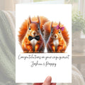 Squirrel Engagement Card Personalised