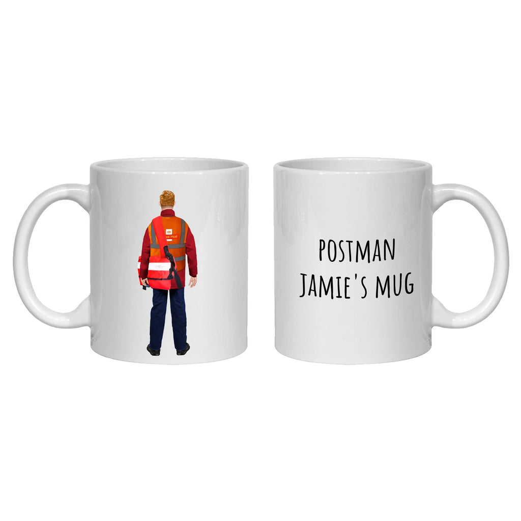 Postman Mug Personalised Gift - postie, delivery man, retirement, thank you