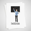 Teacher Card Personalised for new teacher first job qualified