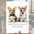 Corgi Dog Engagement Card Personalised