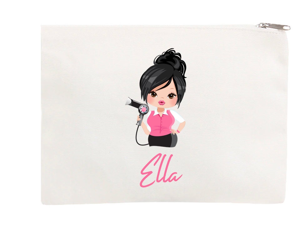Hairdresser Bag Personalised hairbands hairgrips hair stylist clips gift cosmetics