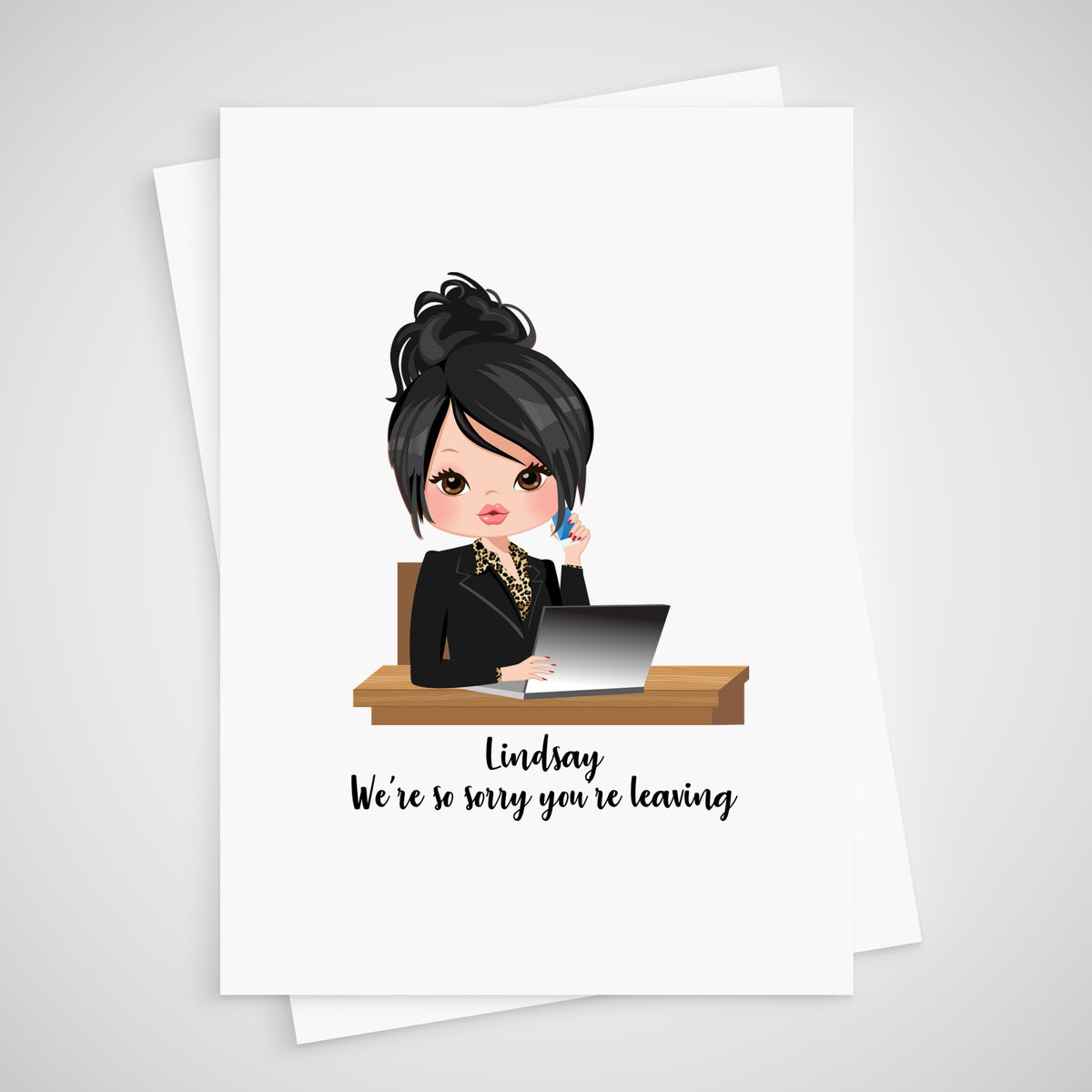 Leaving Card for co-worker Personalised Office Colleague Sorry your leaving