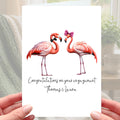 Flamingo Engagement Card Personalised