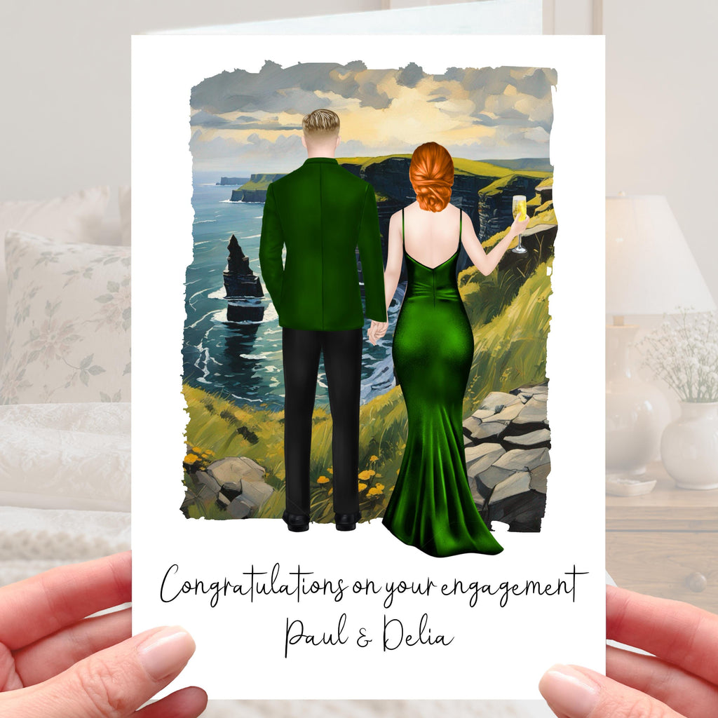 Cliffs of Moher Engagement Card Personalised Ireland