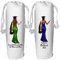 Graduation Wine Bottle Bag Personalised for Female