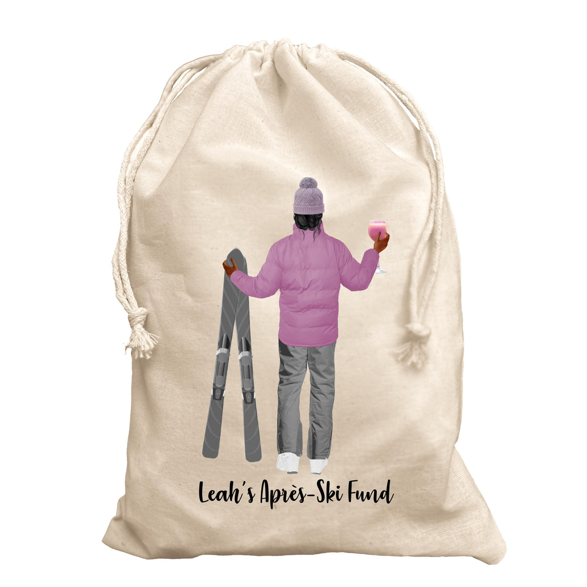 Apres-Ski fund Personalised bag gift for skiier Ski Skiing