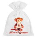 Monkey Pyjama Bag Personalised Sleepover Slumber Party Teddy