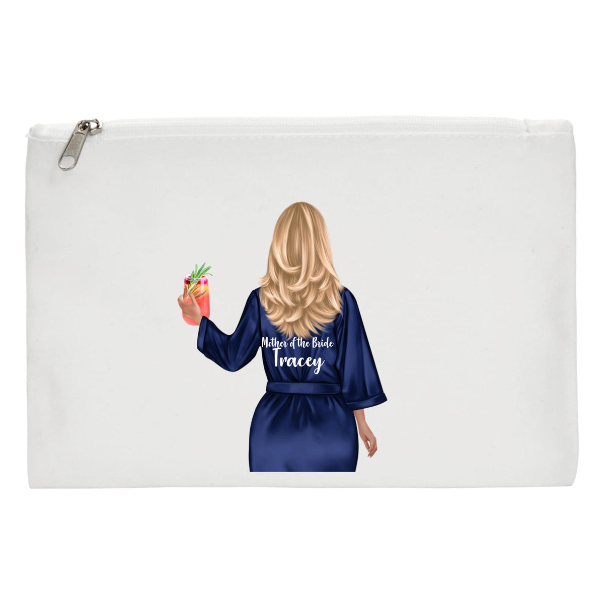 Bride MakeUp Bag Personalised bridesmaid maid of honour cosmetics wedding bridal party
