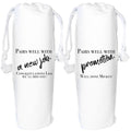Promotion Wine Gift Bag Personalised  pairs well with new job