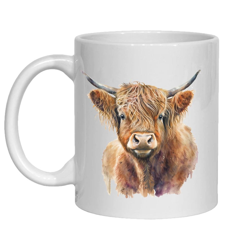 Personalized Highland Cow Mug, gift for grandmother, auntie, mum