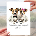 Jack Russell Engagement Card Personalised Dog