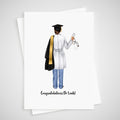 Graduation Doctor Card Personalised Congratulations Graduate Female