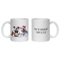 Bulldog Engagement Personalised Mug Dogs Gift