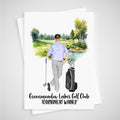 Golf Card Tournament Winner Personalised Man Golfer