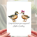 Duck Engagement Card Personalised Mallard